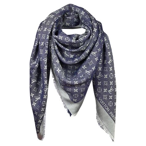 louis vuitton blue scarf price|lv scarf women price.